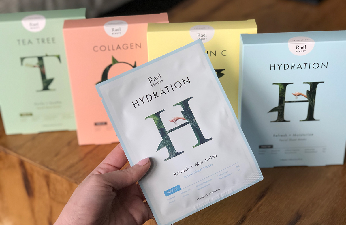 rael beauty hydration sheet mask and variety set