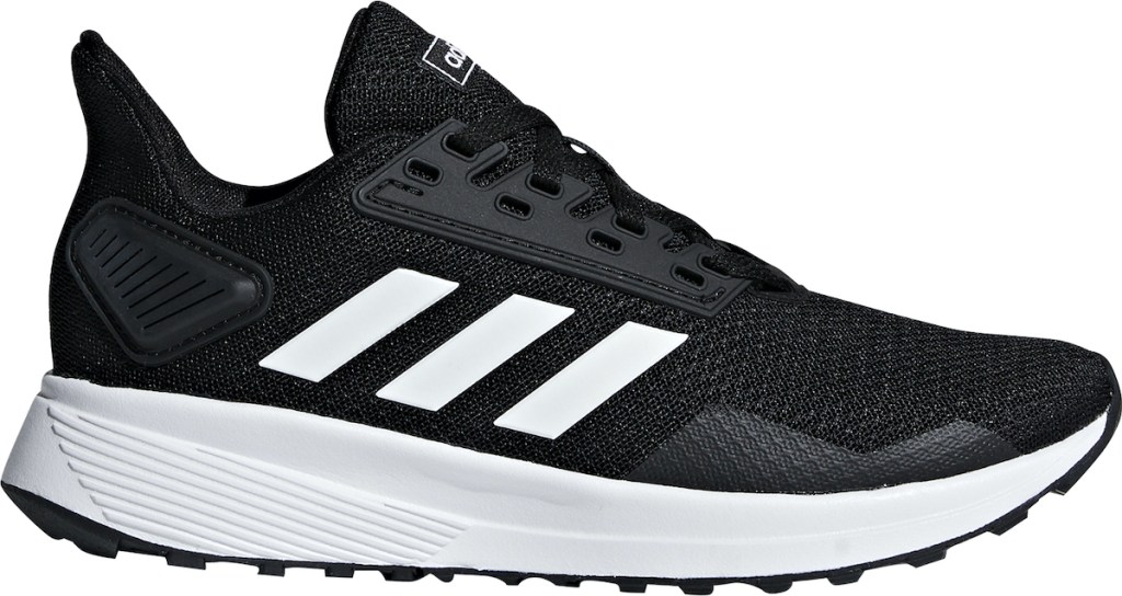 black and white Adidas Duramo 9 Kids Shoes