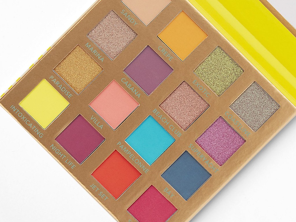 BH Cosmetics brightly colored St. Tropez eyeshadow palette