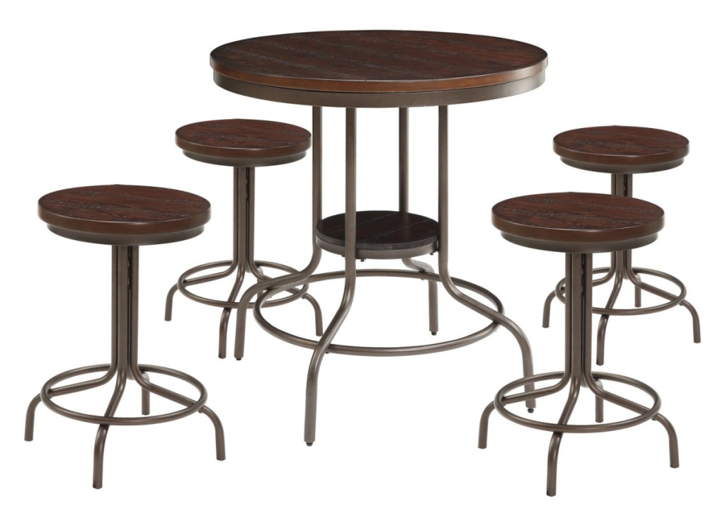 stock image of Burney 5-Piece Counter-Height Dining Set