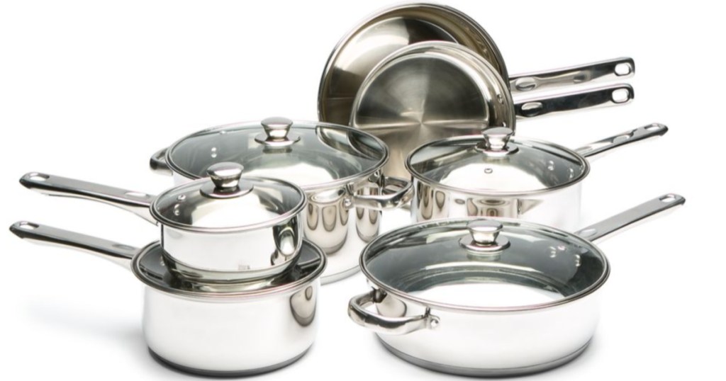 Cooks Tools 12-Piece Stainless Steel Cookware Set