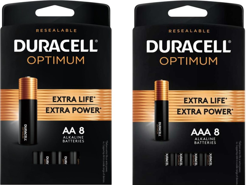 Duracell Optimum AA and AAA 8 pack