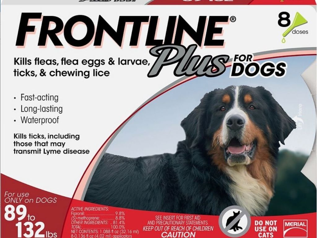 frontline plus flea & tick treatment for XL dogs