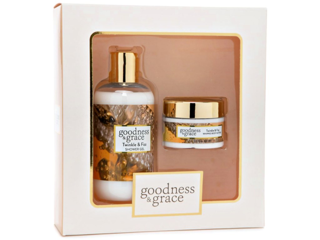 Goodness & Grace Twinkle & Fizz Whipped Body Butter + Shower Gel Set