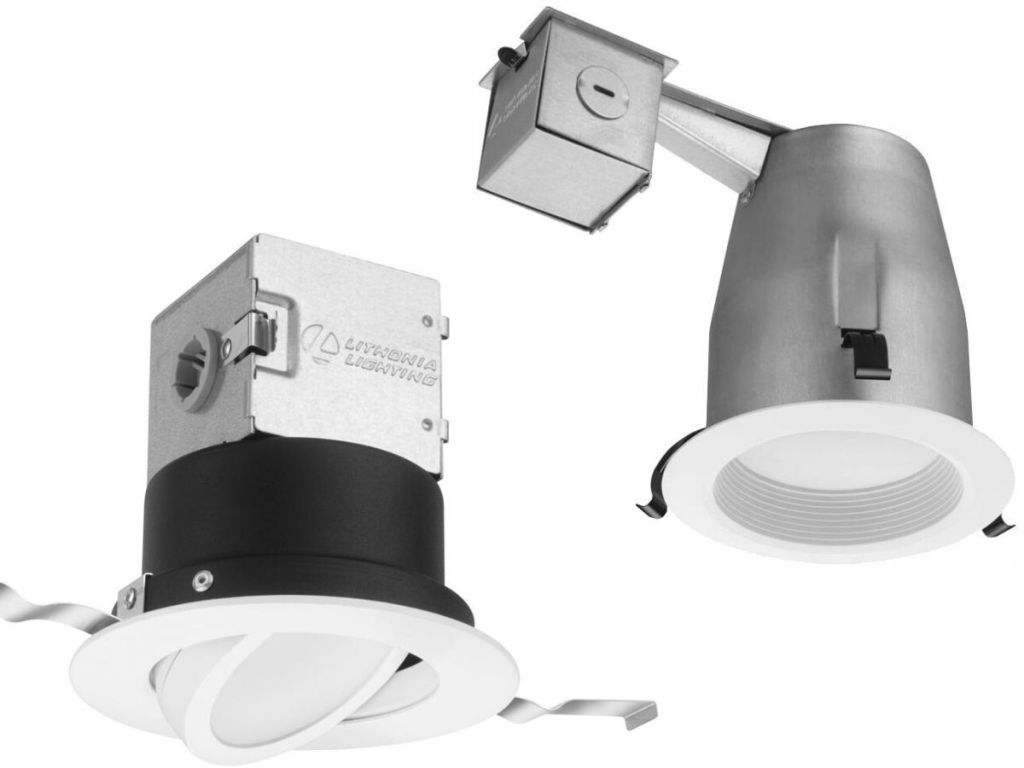 two different recessed lighting fixtures