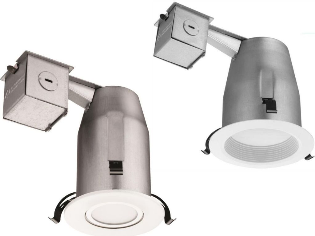 two different types of recessed lighting 