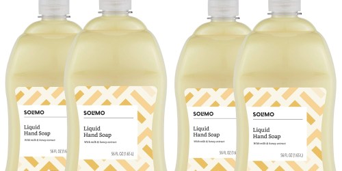 TWO Solimo Hand Soap 56-Ounce Bottles Only $10.49 on Amazon | Just $5.25 Each