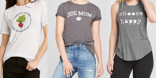 Women’s Graphic Tees & Tanks Only $8 at Target (Regularly $13)