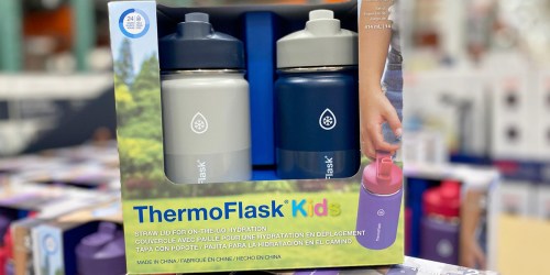 TWO ThermoFlask Kids Insulated Water Bottles Only $13.99 at Costco