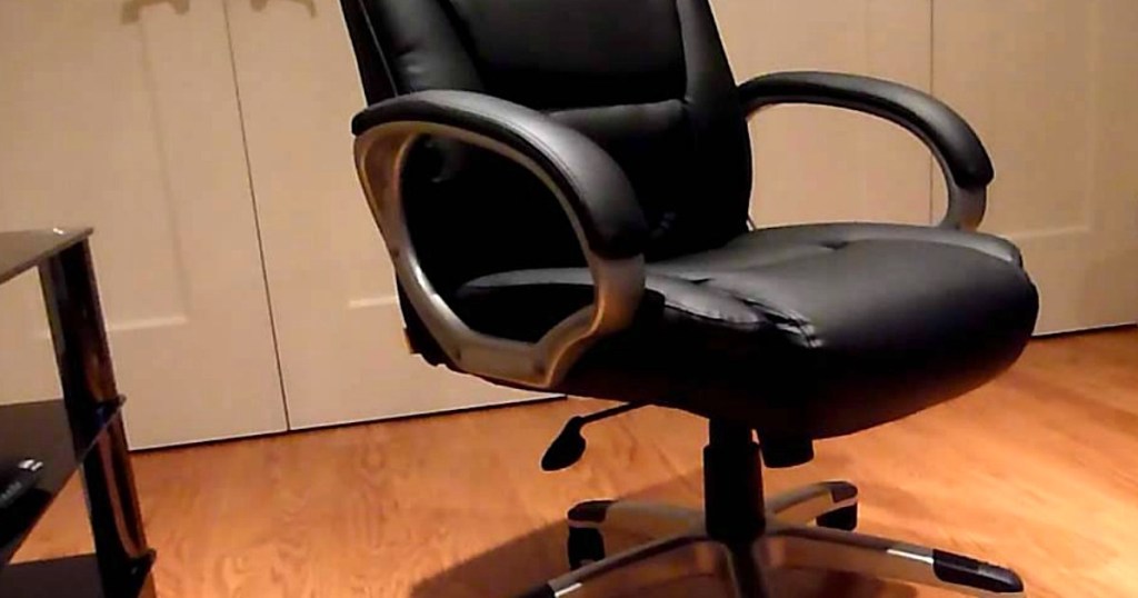 bonded leather manager chair in home office 