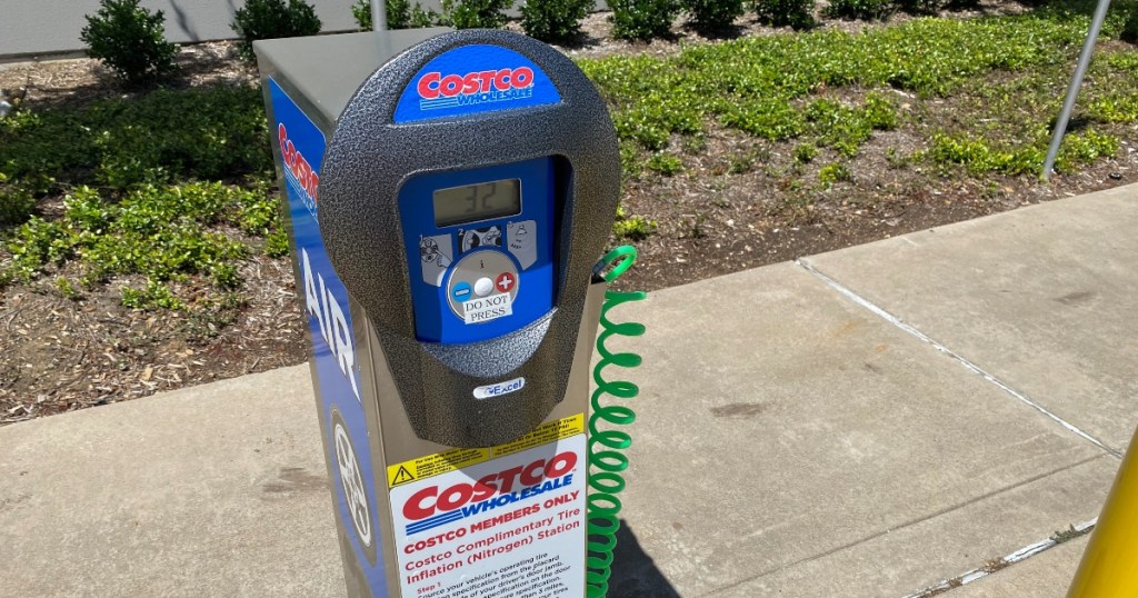 Tire Inflation Station at Costco