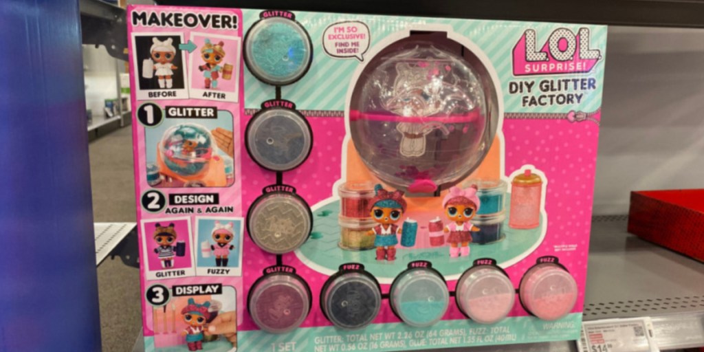 LOL Surprise DIY Glitter Factory on sotre shelf