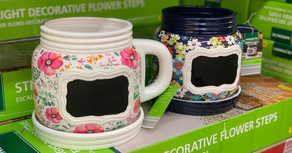 Mason Jar Planters at ALDI