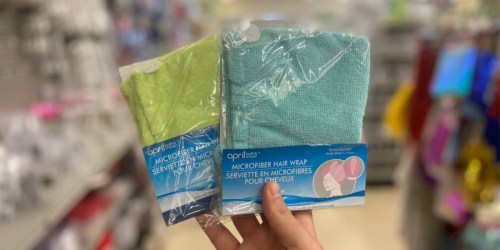 Microfiber Hair Wrap Only $1 at Dollar Tree