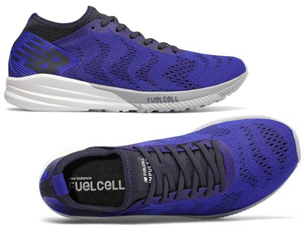 pair of men's purple running shoes