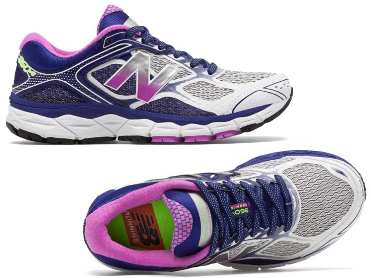 pair of women's purple running shoes