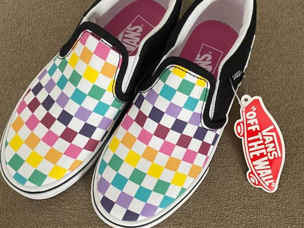 van's asher rainbow shoes