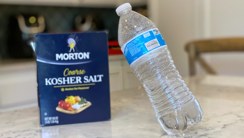 salt and water bottle