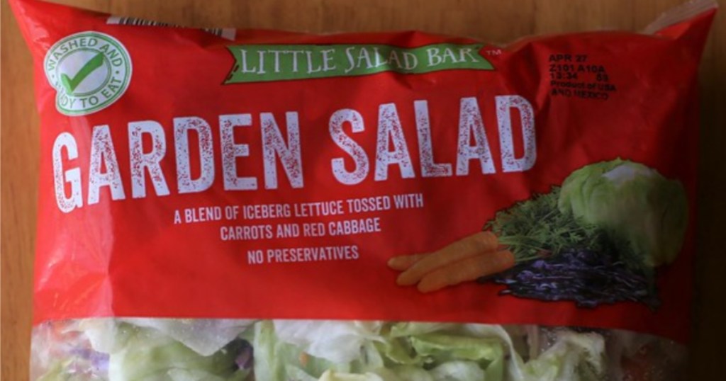 bagged garden salad