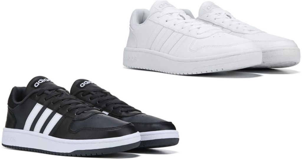 two pairs of mens leather sneakers