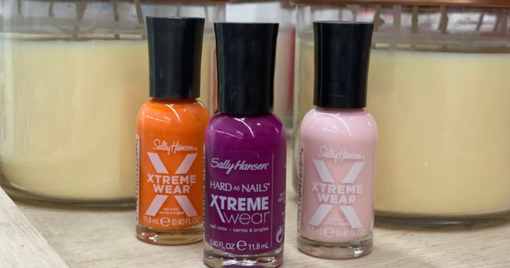sally hansen xtreme nail polish three colors