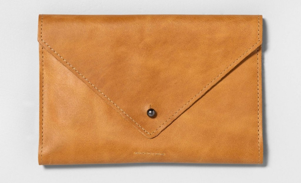 hearth and hand magnolia leather wallet in cognac