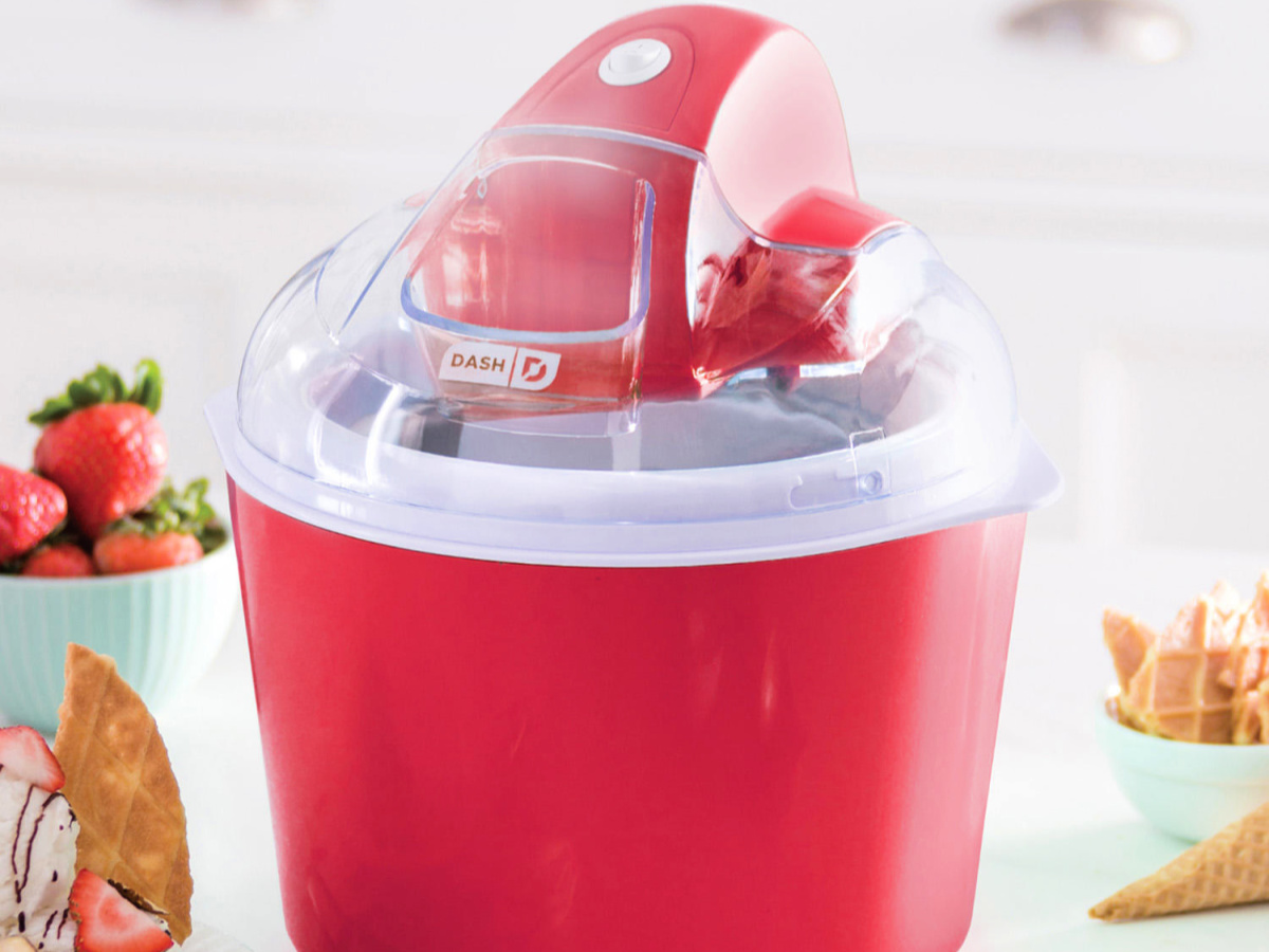 Dash Deluxe 1 Quart Ice Cream Frozen Yogurt and Sorbet Maker