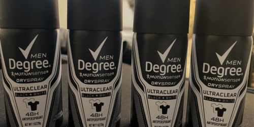 Get 2 FREE Degree Dry Spray Deodorant Samples