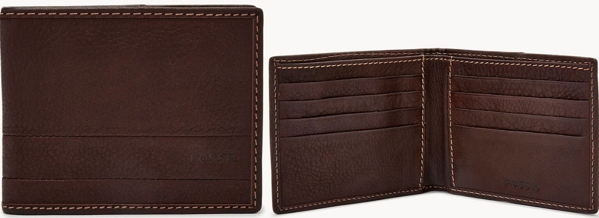 Leather bifold wallet