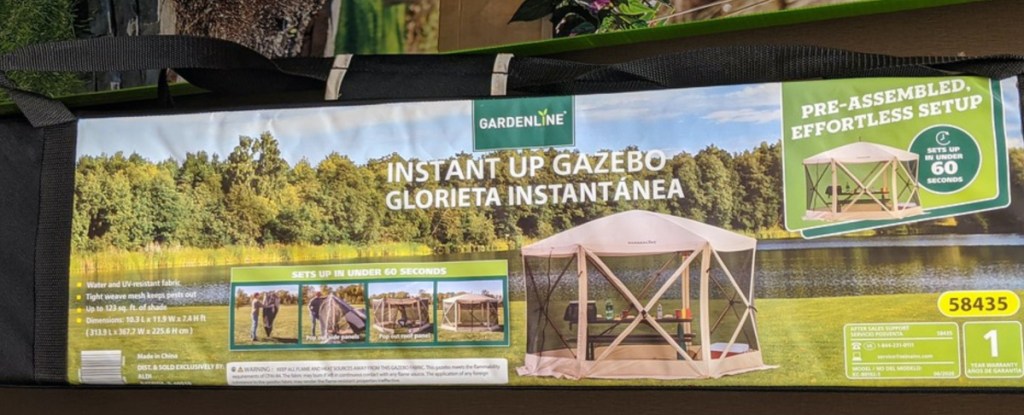 gazebo in box in store