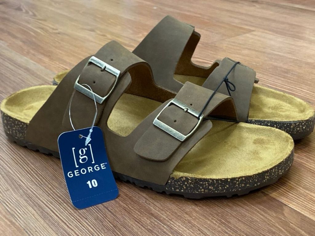 men's two strap comfort sandals