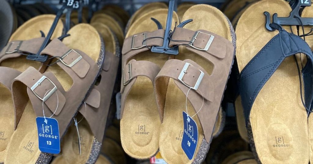 Men's two strap birkenstock lookalike sandals