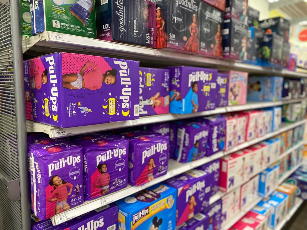 Huggies Pull-Ups on Target Shelf