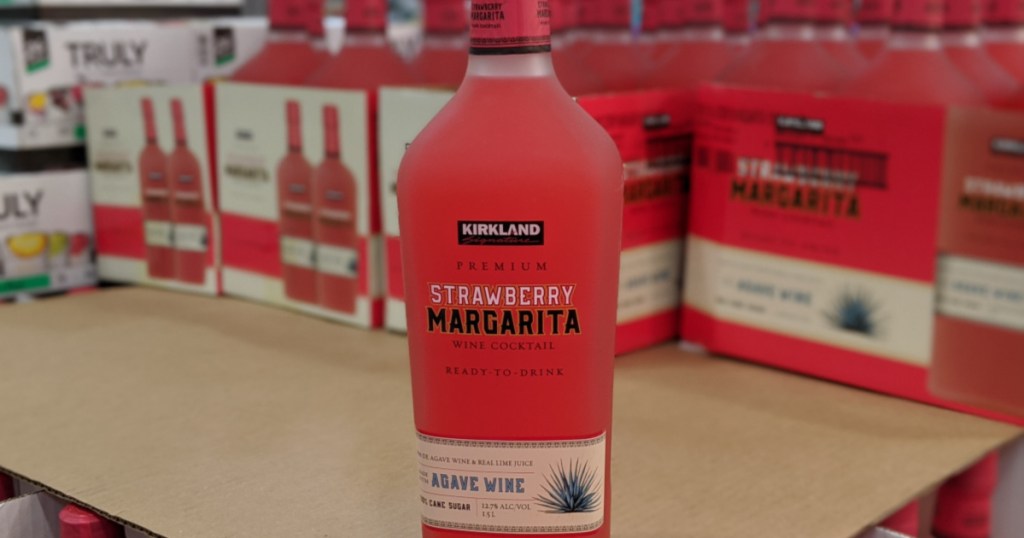 bottle of strawberry margarita in store