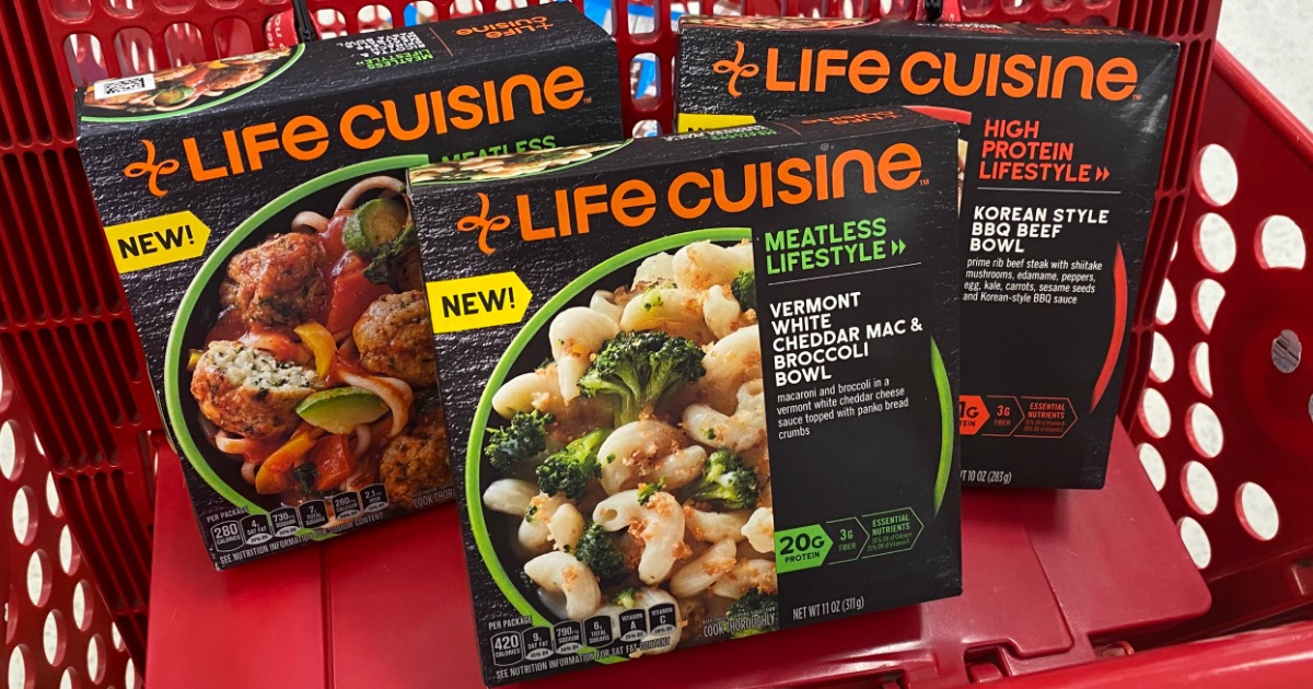 Life Cuisine Bowls in Target cart