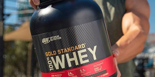 Optimum Nutrition 5-Pound Whey Protein Powder Only $36 Shipped on Amazon