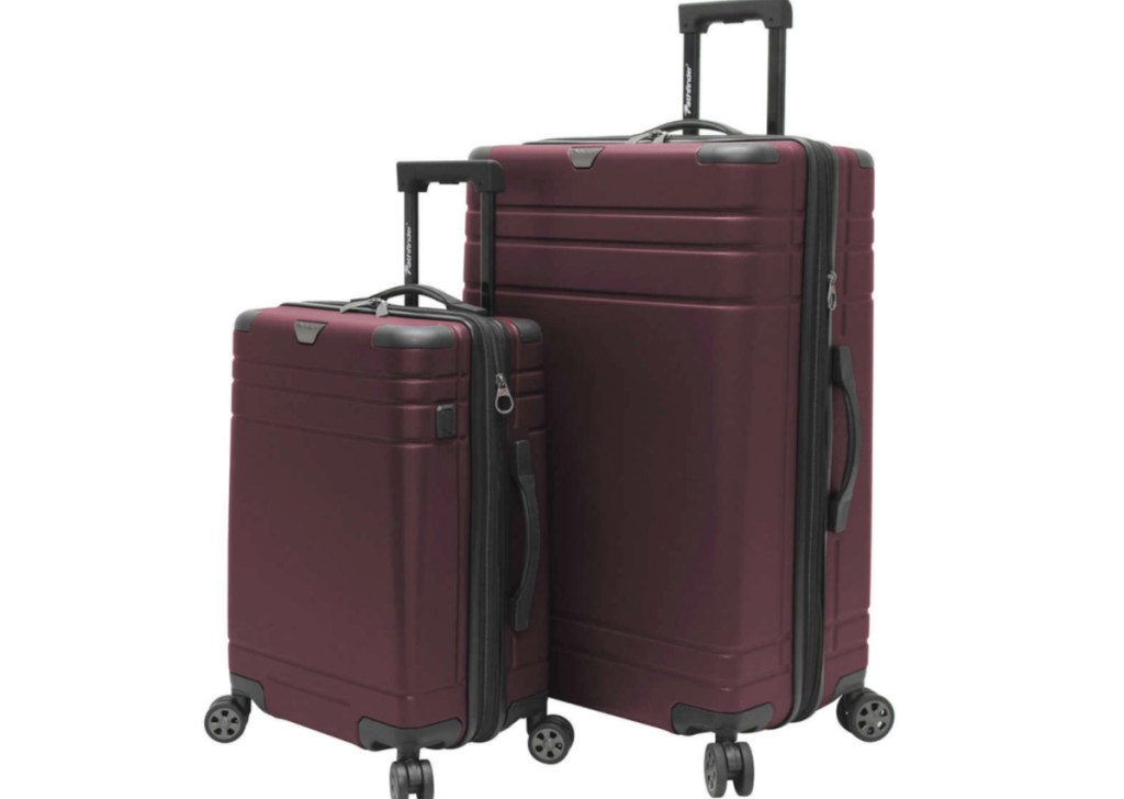 Pathfinder Explorer 2.0 2-piece Hardside Spinner Luggage Set in Red