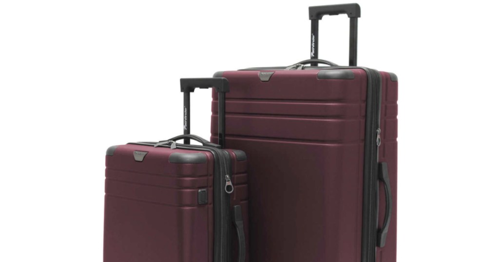 Pathfinder Explorer 2.0 2-piece Hardside Spinner Luggage Set in Red