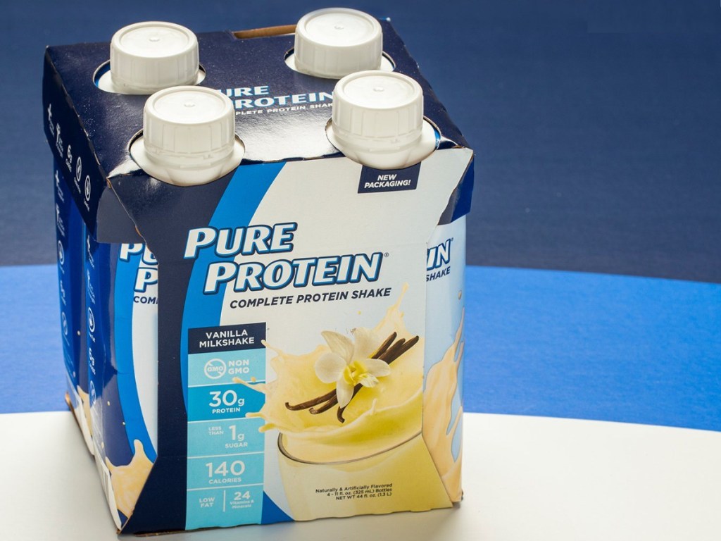 4-pack of vanilla protein shakes