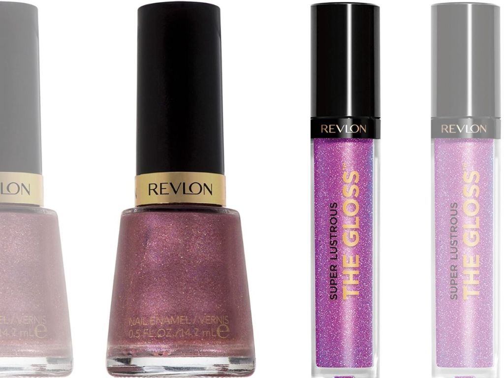 nail polish and lip gloss