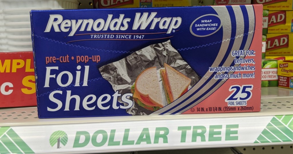 Reynolds Wrap on shelf at Dollar Tree