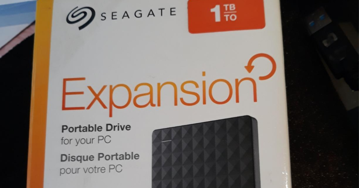 Seagate expansion portable drive box