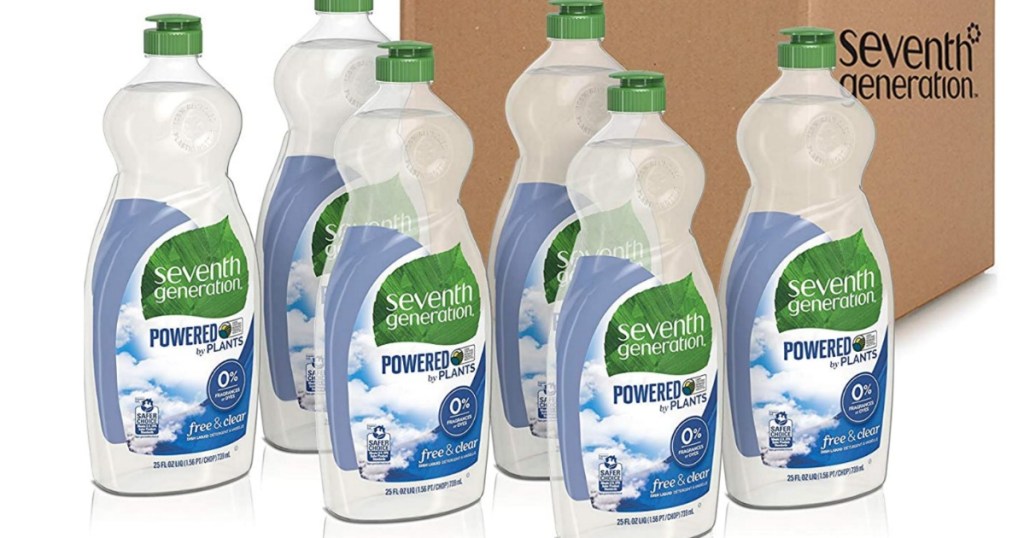 Seventh Generation Bottles in front of box