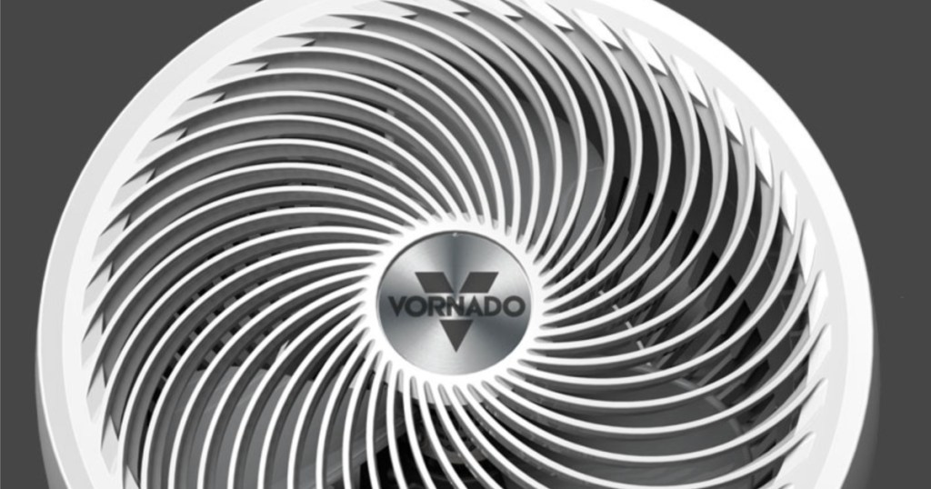 white fan and gray background