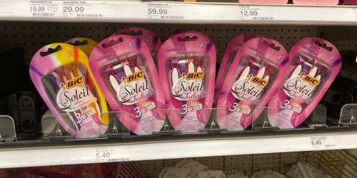 Better Than Free BIC Soleil Razors 4-Pack After Cash Back at Target