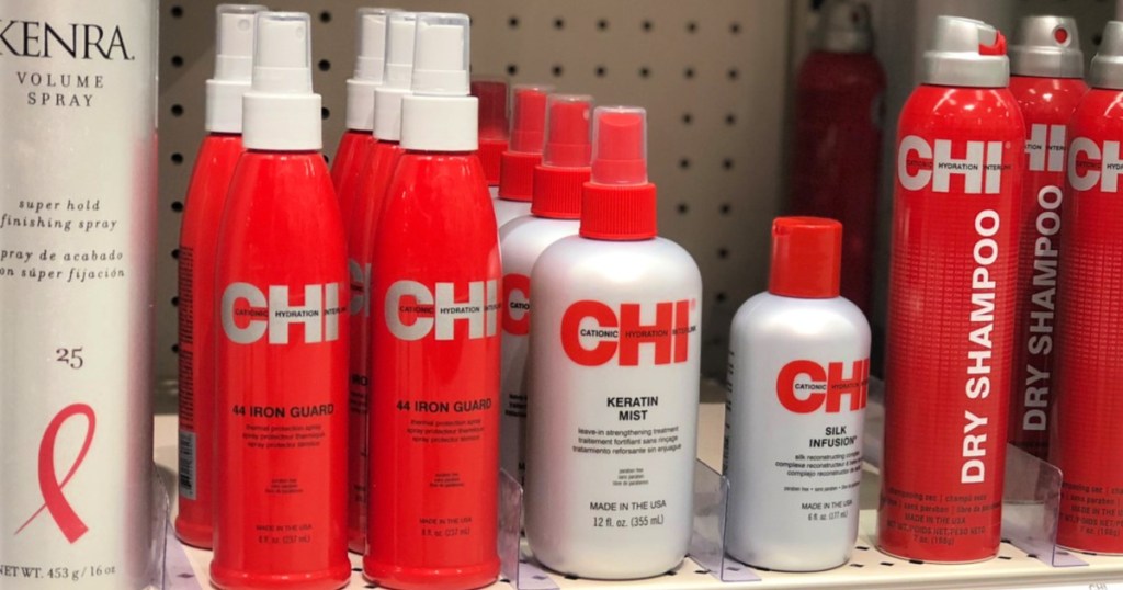 chi hair care on shelf