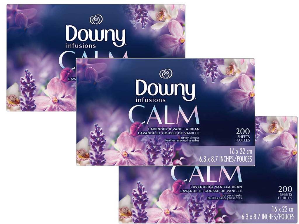 downy calm dryer sheets