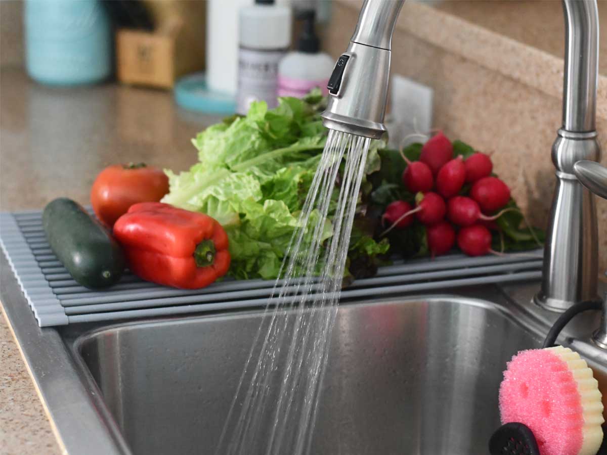 roll-up kitchen drying rack