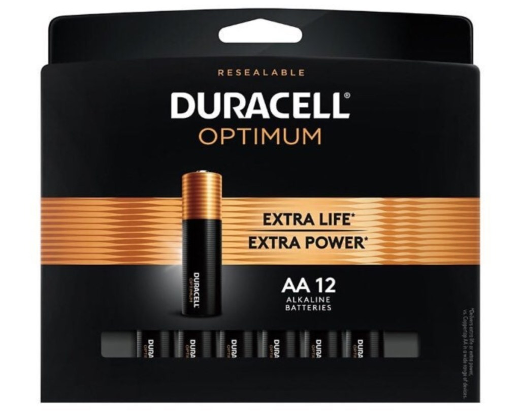 duracell AA batteries 12-pack in box