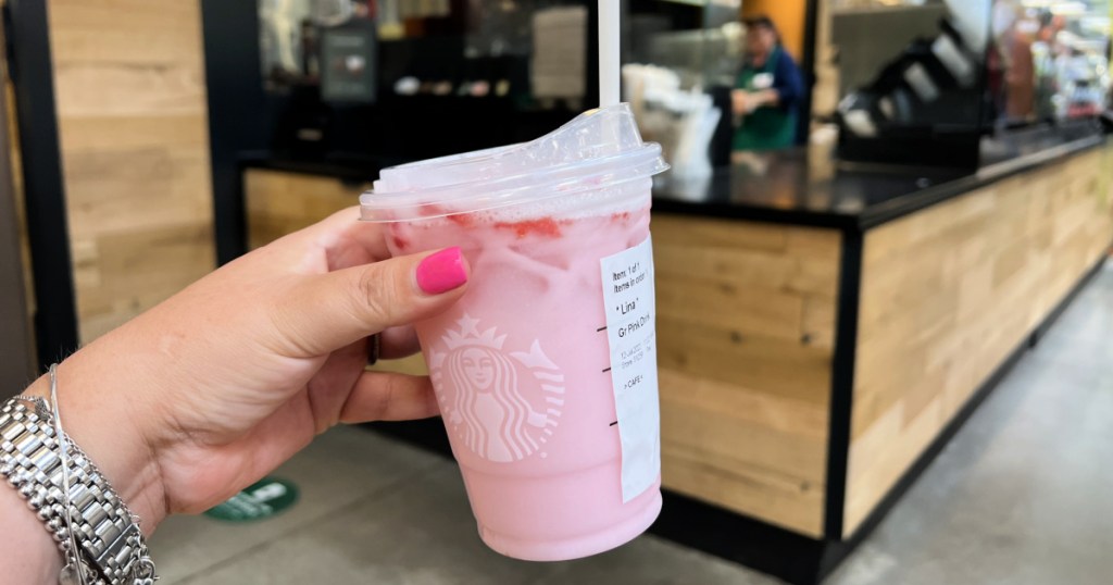 pink drink at Starbucks
